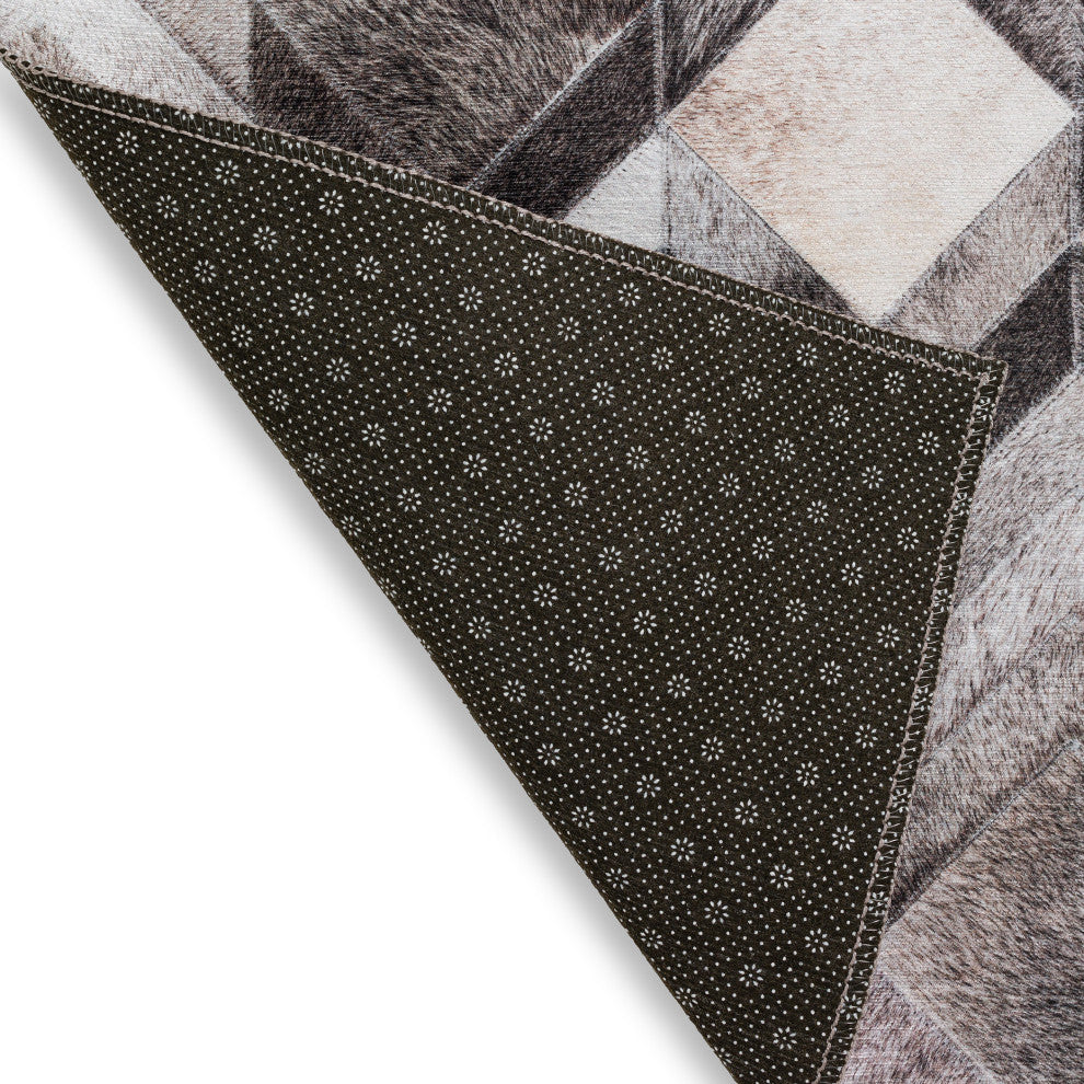 Indoor/Outdoor Stetson SS5 Flannel Machine Washable 8' x 8' Round Rug