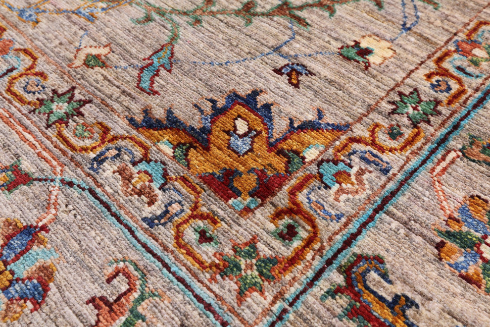 5' 9" X 7' 10" Persian Tabriz Hand Knotted Wool Rug - Q12491