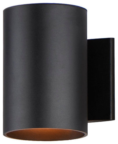 Maxim 26101 Outpost 7" Tall Outdoor Wall Sconce - 60 Watt - Black
