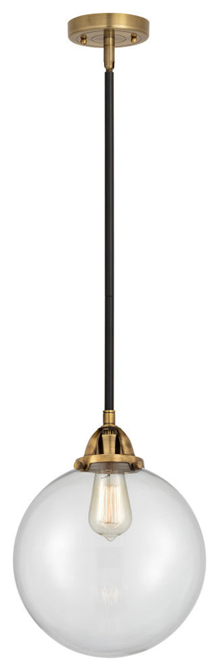 Beacon Mini Pendant, Black Antique Brass, Clear, Clear