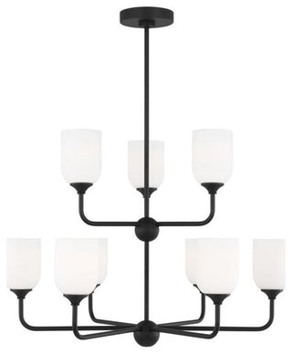 Generation Lighting GLC1109 Emile 9 Light 30"W Chandelier - Satin Bronze