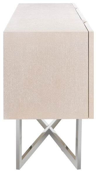 Safavieh Couture Zena Nickel Buffet , Light Grey