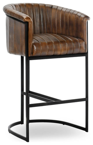 Seville Top Grain Leather Bar and Counter Stool, Counter Stool