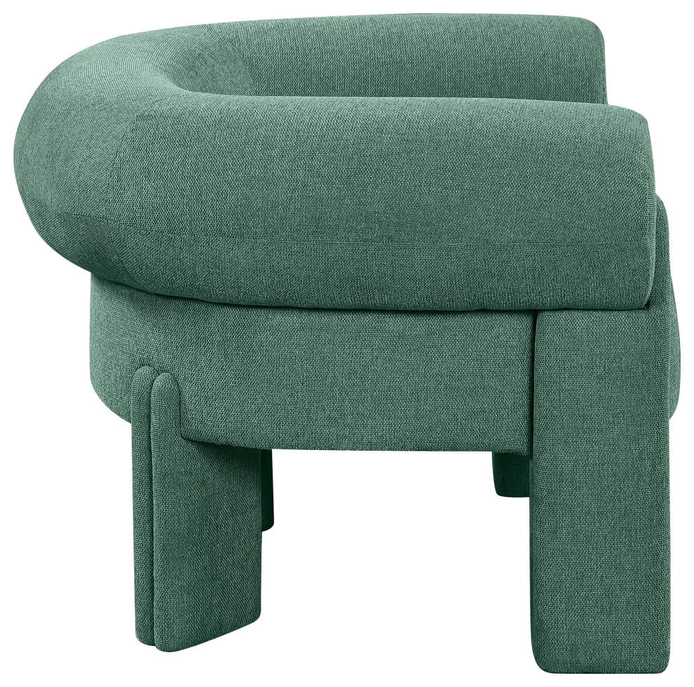 Stefano Upholstered Accent Chair, Green