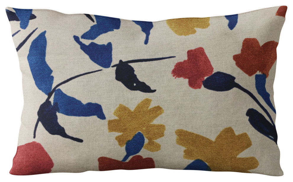 Plutus Multi-Color Creative Print Graphic Print Luxury Throw Pillow, 12"x20"