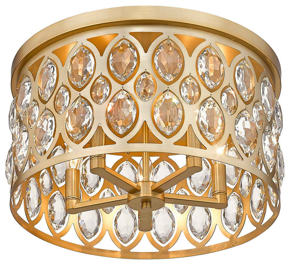 Zlite 6010F18HB 5-Light Flush Mount, Clear