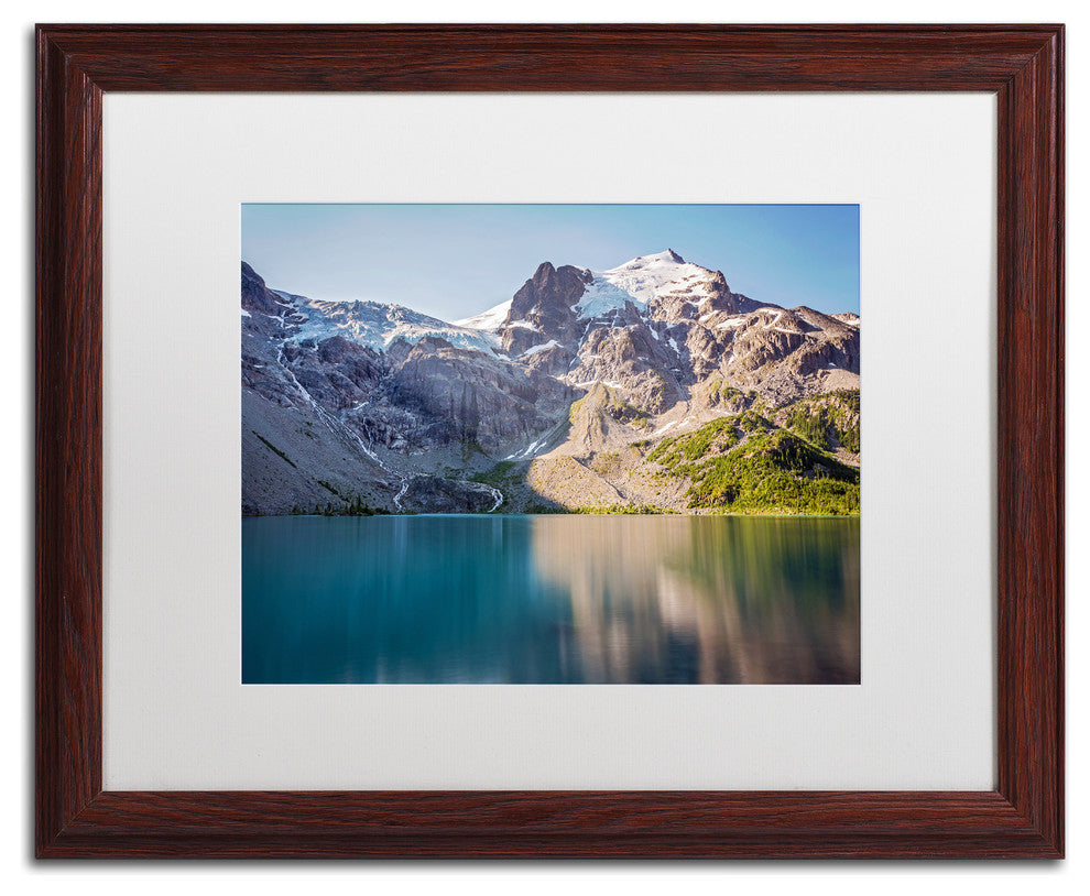 Pierre Leclerc ''Matier Glacier'' Matted Framed Art, Wood Frame, White, 20x16