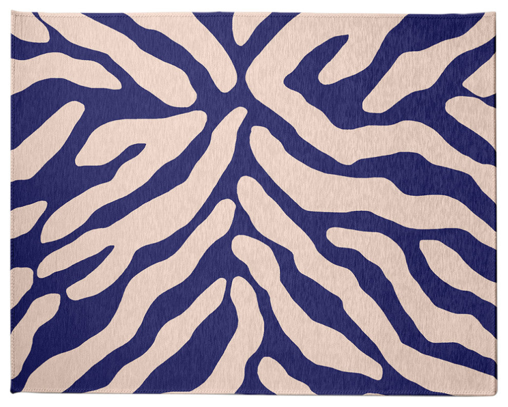 Animal Stripe Spring Chenille Rug, Purple, 8'x10'