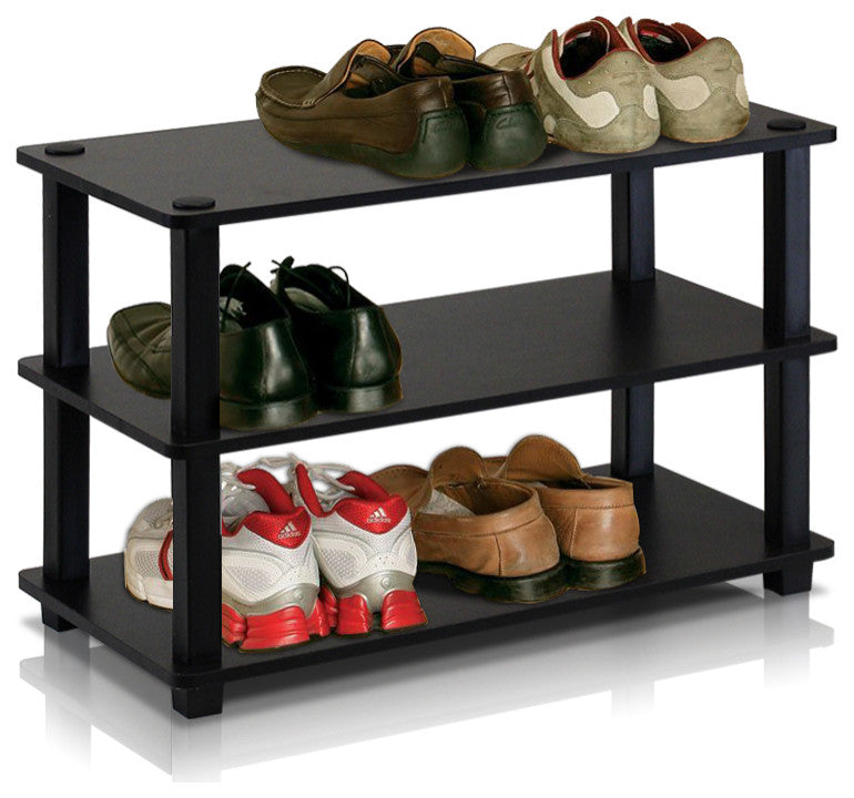 Turn-S-Tube 3-Tier Shoe Rack