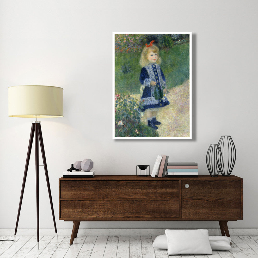 "A Girl with a Watering Can, 1876" Paper Print by Pierre-Auguste Renoir, 38"x50"
