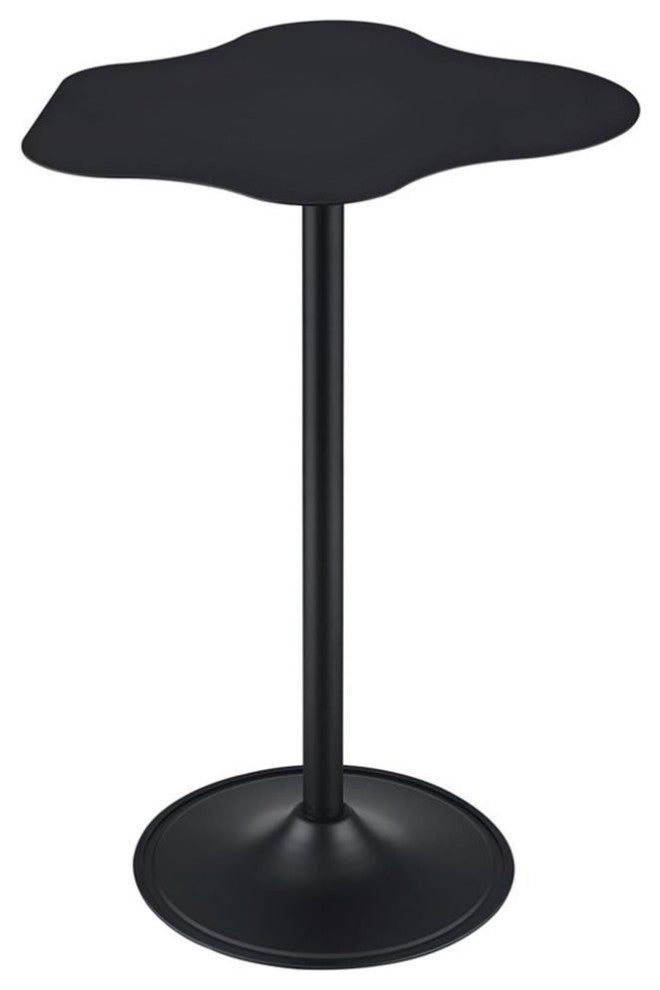 Coaster Keanu Modern Metal Pedestal Cloud-Shaped Top Bar Table in Black