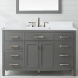 Valentino 54" Single Vanity, Gray
