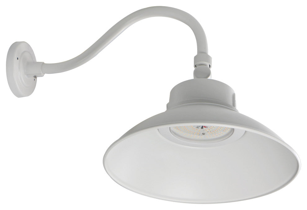 LED Gooseneck - 30 Watt/40 Watt/50 Watt - CCT Selectable 3K/4K/5K - White - 120