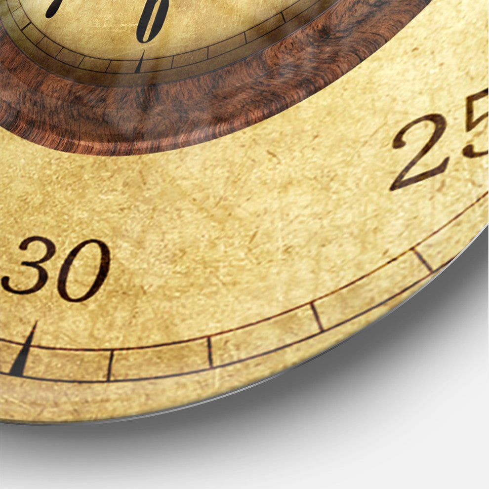 Vintage Time Spiral Oversized Contemporary Metal Clock, 23x23