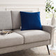 Accent Throw Pillow, Velvet, Blue Navy, Modern, Living Lounge Hotel Hospitality