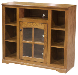45" Oakridge Bookcase Entertainment Console, Summer Sage Oak