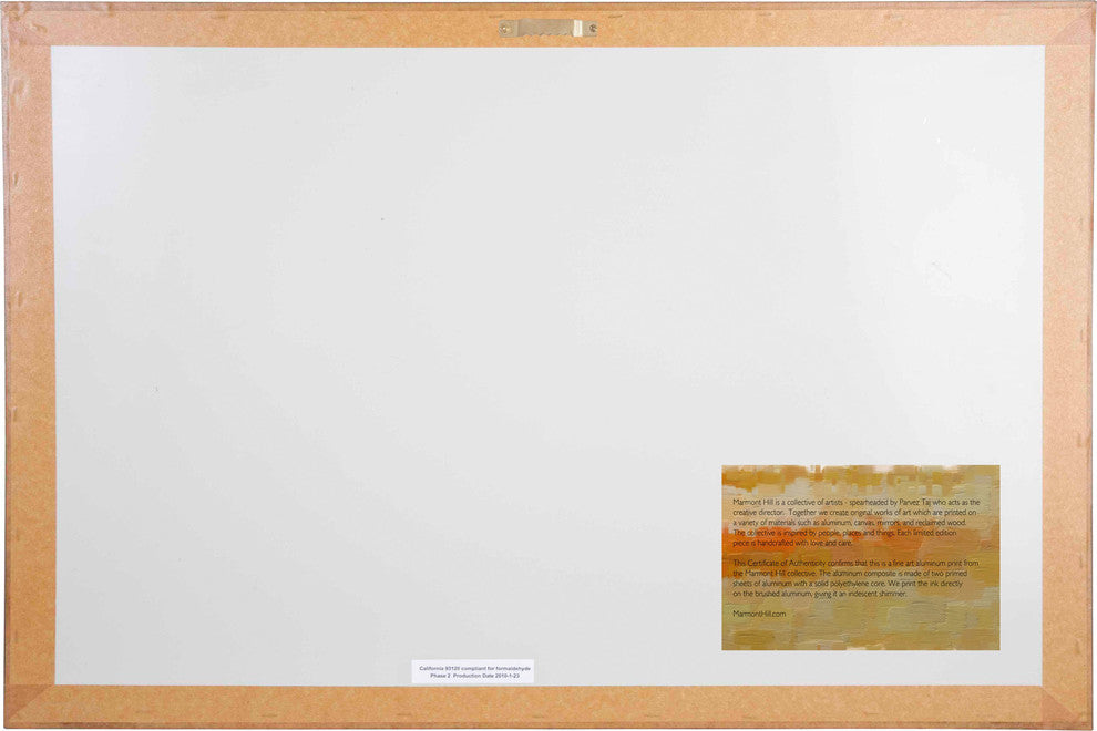 "Beef Cuts" Painting Print on Brushed Aluminum, 45"x30"