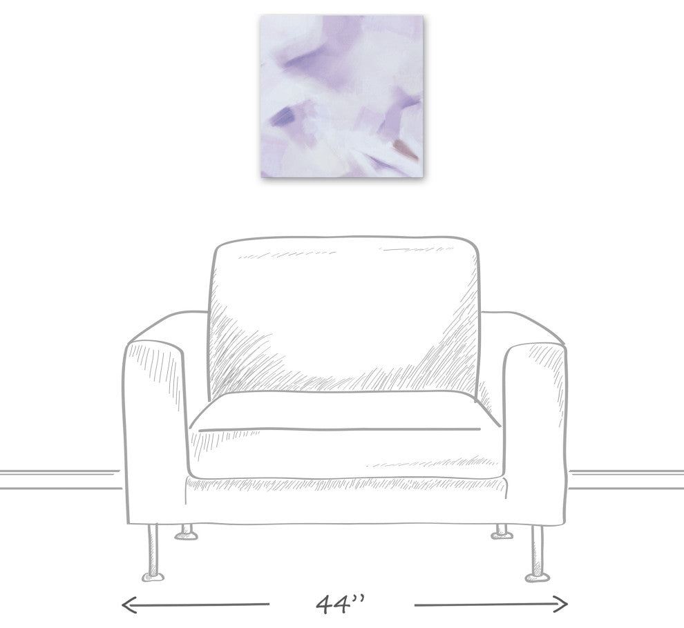 Summer Sunbeams Purple 16x16 Canvas Wall Art