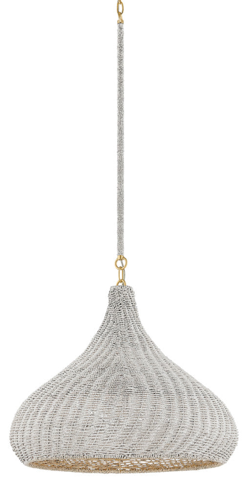 Hudson Valley Lighting Hampstead Pendant, Aged Brass