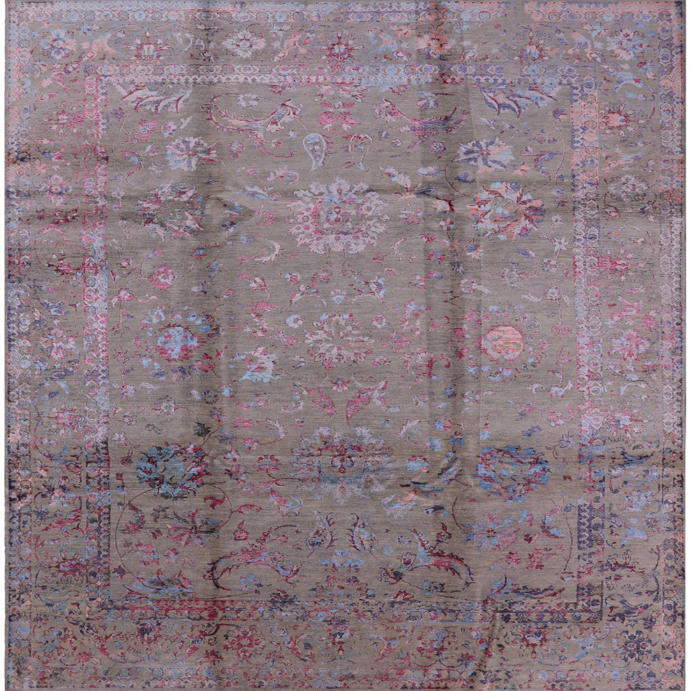 Ahgly Company Indoor Square Mid-Century Modern Area Rugs, 5' Square