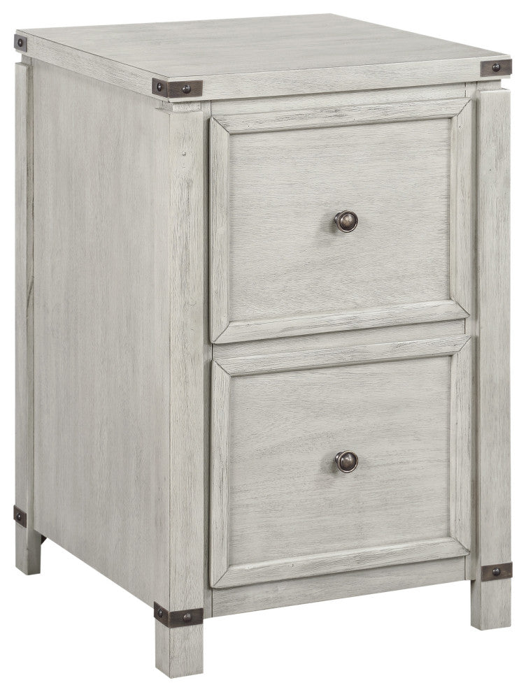 Baton Rouge 2 Drawer File Cabinet, Champagne Oak Finish