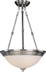 Maxim Lighting 3-Light Invert Bowl Pendant in Satin Nickel - 5845MRSN