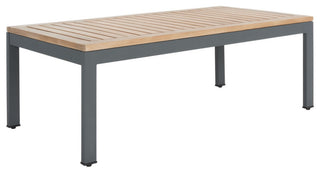 Safavieh Outdoor Chicopee 4 Piece Living Set Natural/Light Grey