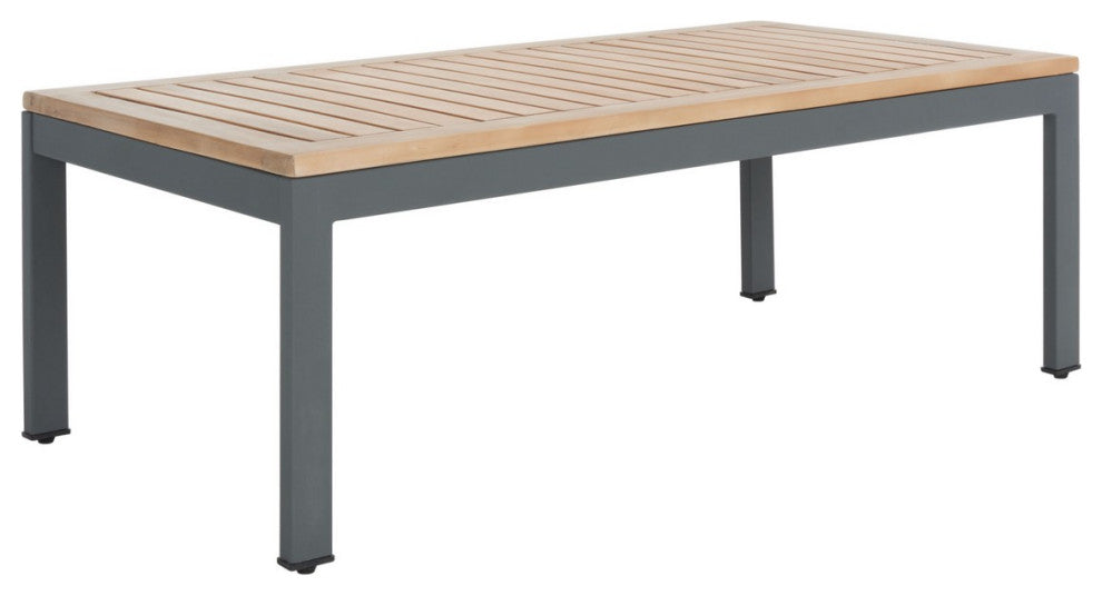 Safavieh Outdoor Chicopee 4 Piece Living Set Natural/Light Grey