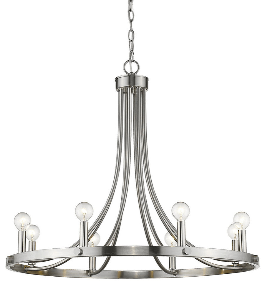 Sawyer 8-Light Satin Nickel Chandelier