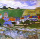 Vincent Van Gogh View of Auvers, 20"x20" Wall Decal