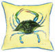Pair of Betsy Drake Female Blue Crab Large Indoor/Outdoor Pillows18 In X 18 In