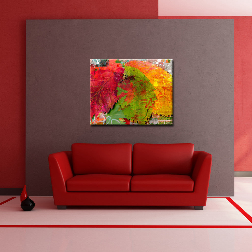 Fall Ink VI, Canvas Wall Art, 24"x32"