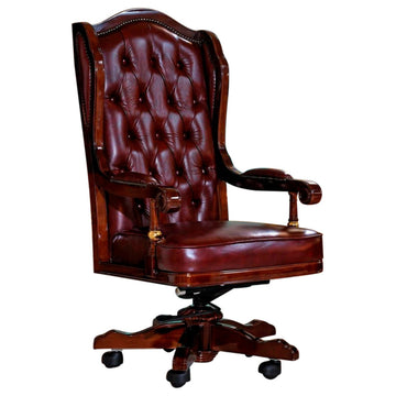 Toro Executive Chair, Burgundy