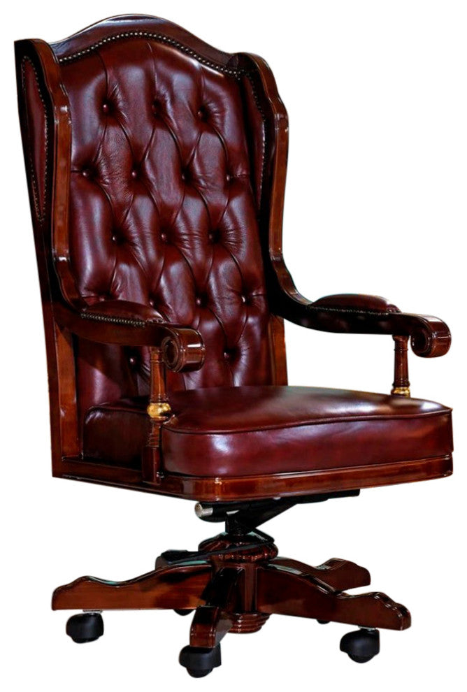 Toro Executive Chair, Burgundy