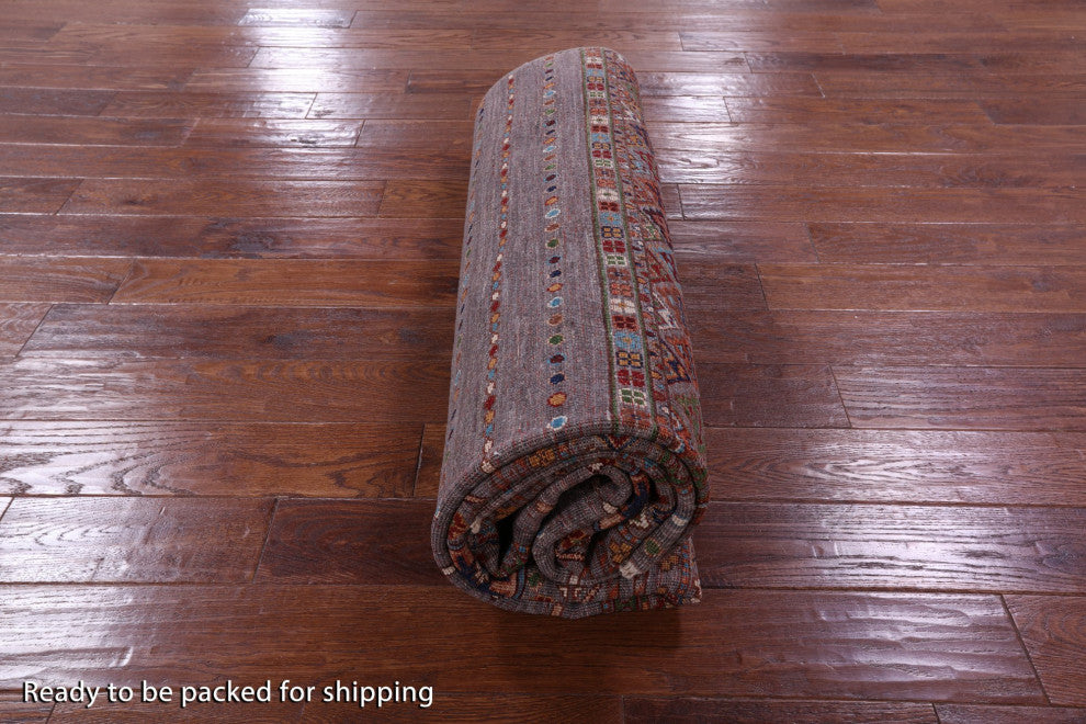 6' 10" X 9' 9" Khorjin Super Kazak Handmade Wool Rug Q9886