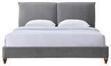 Safavieh Couture Sophianna Platform Bed, Dark Grey/Walnut, Queen