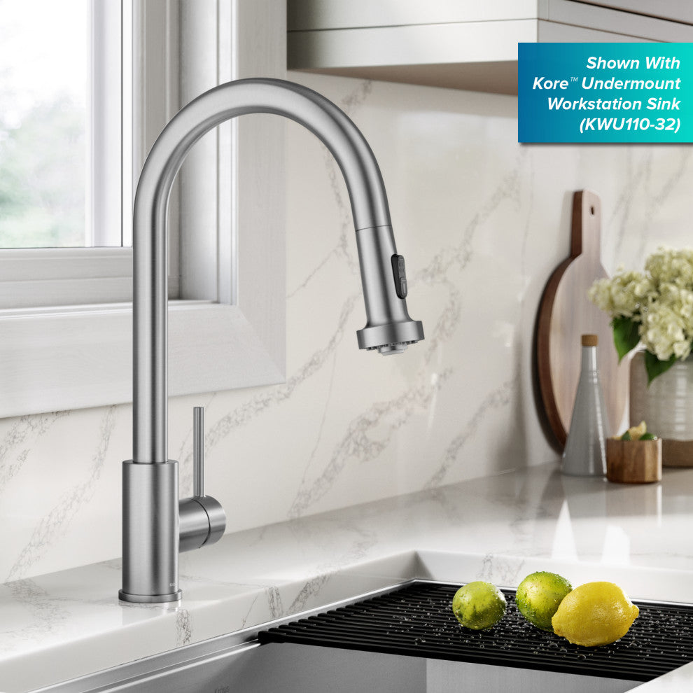Bolden 2-Function Pull-Down 1-Handle Kitchen Faucet, Spot-Free Stainless Steel
