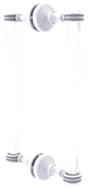 Pacific Grove 12" Dotted Accent Back to Back Shower Door Pull, Matte White