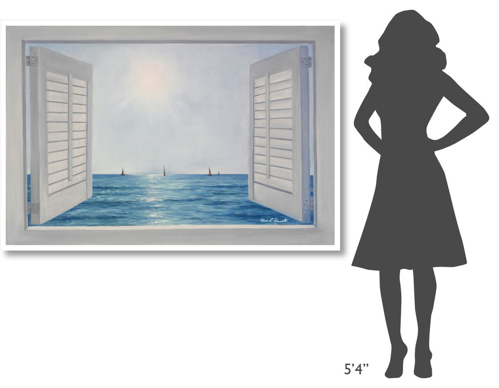 "Open Shutters" Digital Paper Print by Diane Romanello, 62"x42"