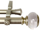 Leilani 1" Diameter Double Curtain Rod, Gold, 120-170"