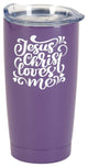 Tumbler, Jesus Loves Me, Purple, 20 oz