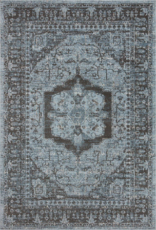 Loloi II Odette Sky / Charcoal 18" x 18" Sample Rug