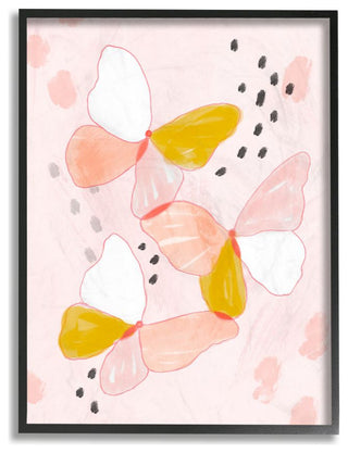 Kids Abstract Pink Butterfly Design, 11"x14"