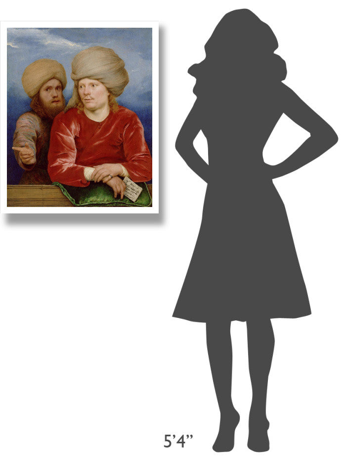 "Double Portrait" Digital Paper Print by Michael Sweerts, 24"x30"