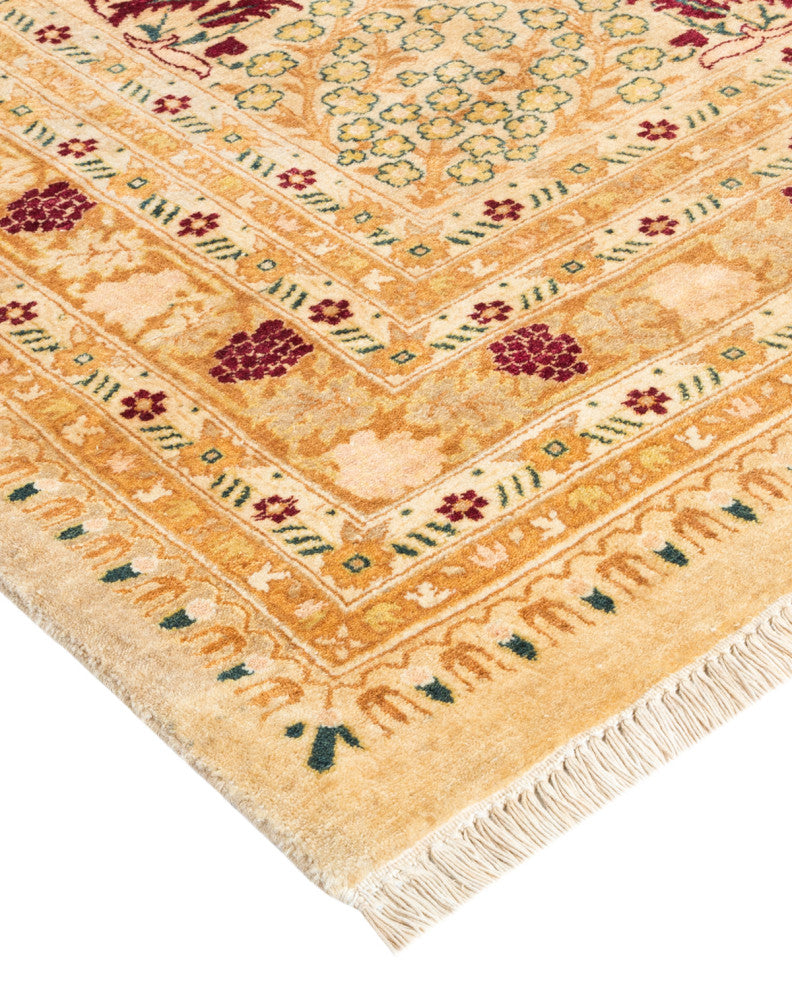 Mogul, One-of-a-Kind Hand-Knotted Area Rug Yellow, 12'2"x17'9"