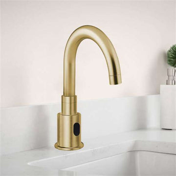 Fontana Commercial Brushed Gold Touchless Automatic Sensor Faucet