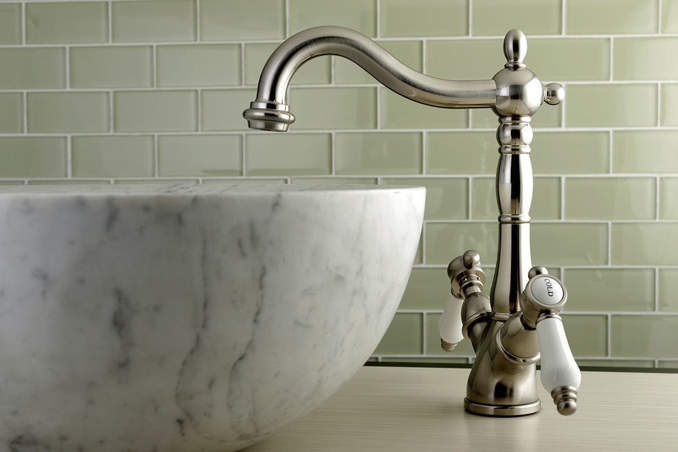 Kingston Brass Vessel Sink Faucet, Brushed Nickel