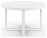Newport Aluminum Made Round Outdoor Dining Table