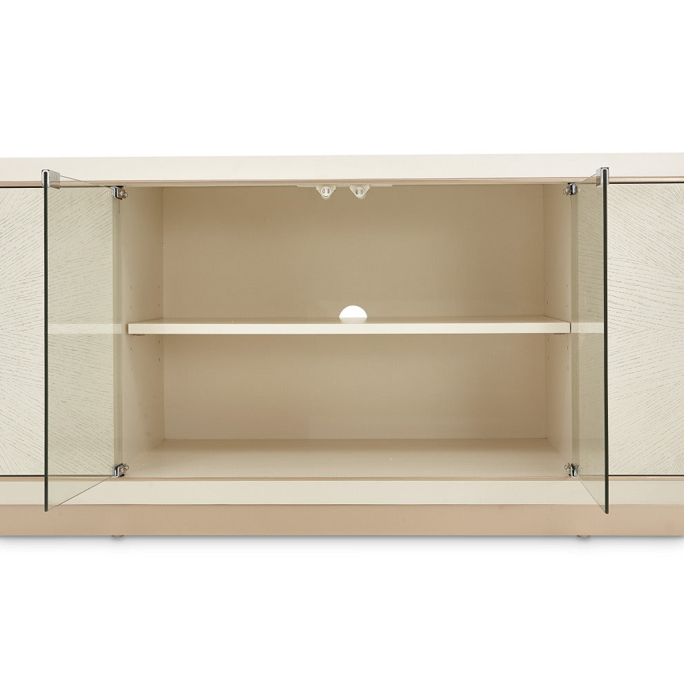 La Rachelle Media Cabinet - Medium Champagne