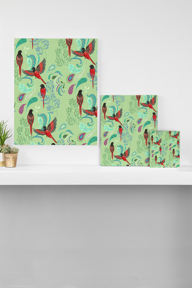 Deny Designs Pimlada Phuapradit Scarlet Minivet Art Canvas